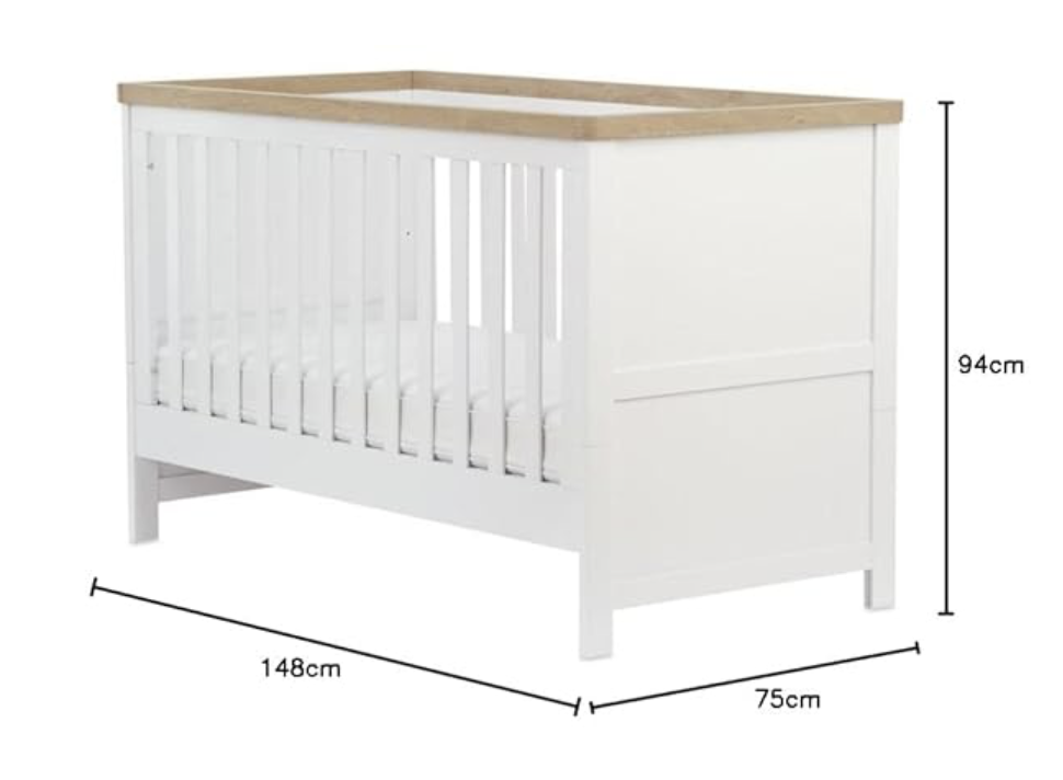 Affordable Mothercare wooden cot preloved India
